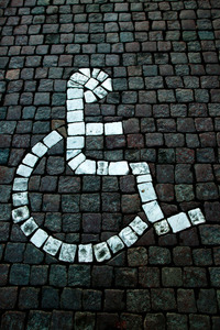 Symbolbild för handikapparkering
