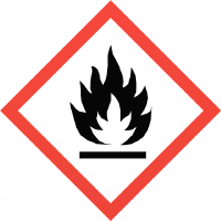 Farosymbol eldfarlig kemikalie