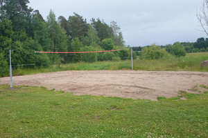 Bild på beachvolleybollplanen i Valskog